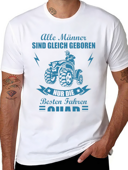 Mens Black T-Shirt with ATV Graphic