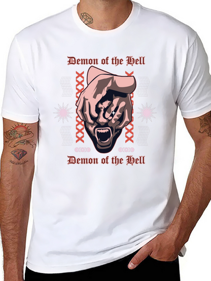Demon of the Hell Graphic Tee - Black