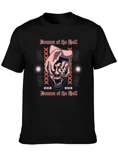 Demon of the Hell Graphic Tee - Black