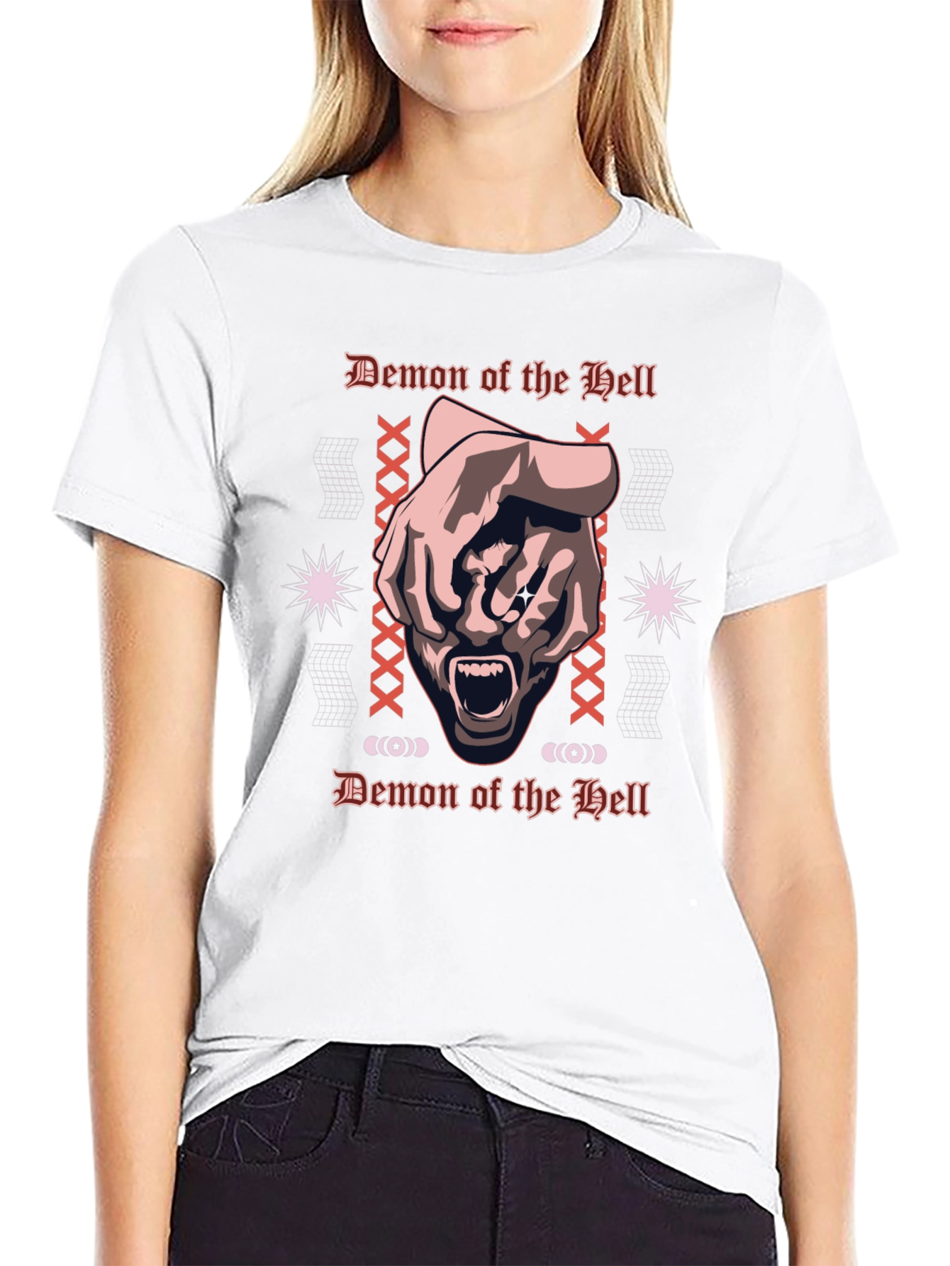 Demon of the Hell Graphic Tee - Black