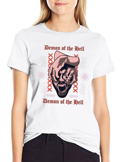 Demon of the Hell Graphic Tee - Black
