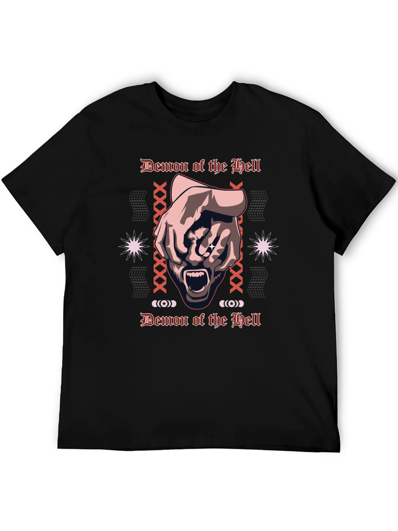 Demon of the Hell Graphic Tee - Black