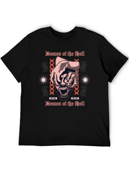 Demon of the Hell Graphic Tee - Black