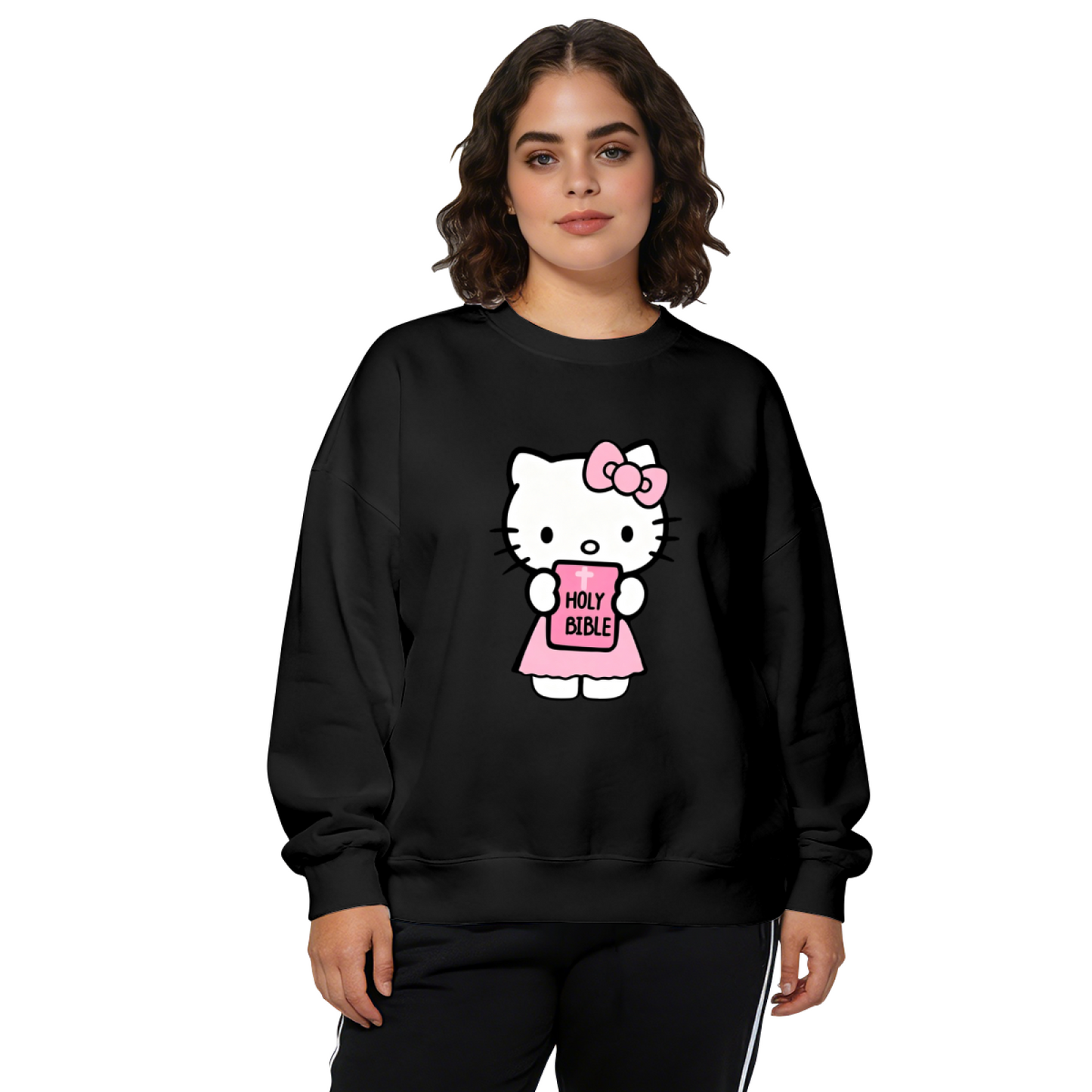 Bible?Loving Sweet Hello Kitty Crewneck Sweatshirt