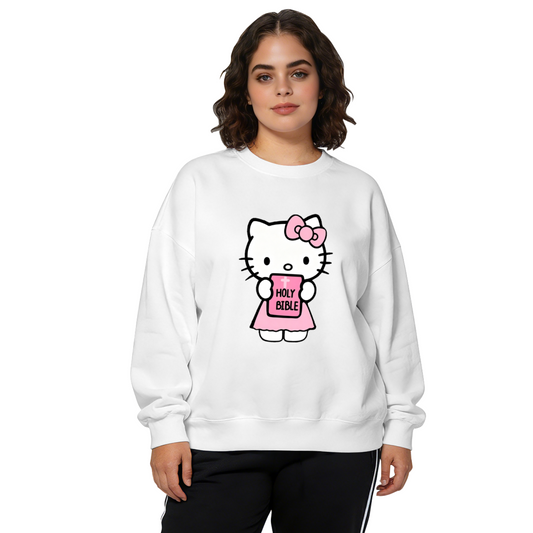 Bible?Loving Sweet Hello Kitty Crewneck Sweatshirt