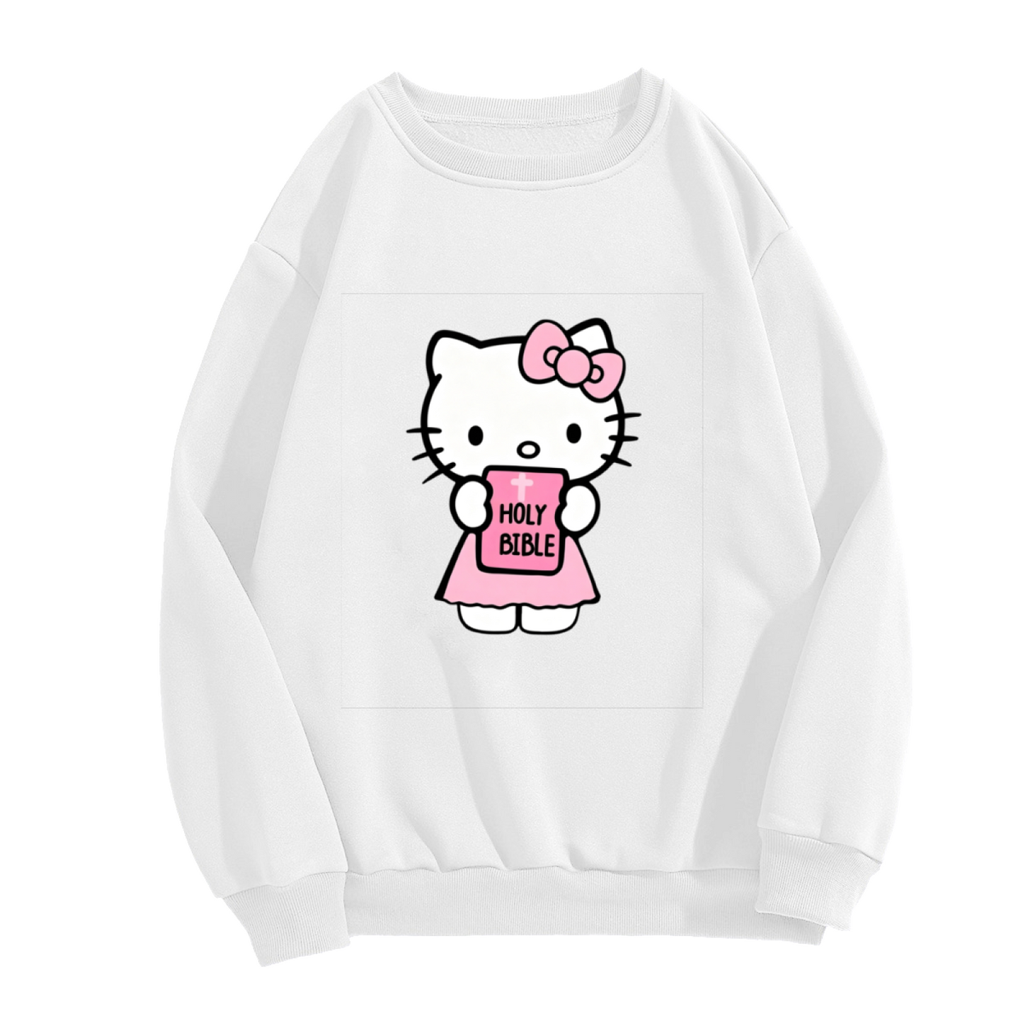 Bible?Loving Sweet Hello Kitty Crewneck Sweatshirt