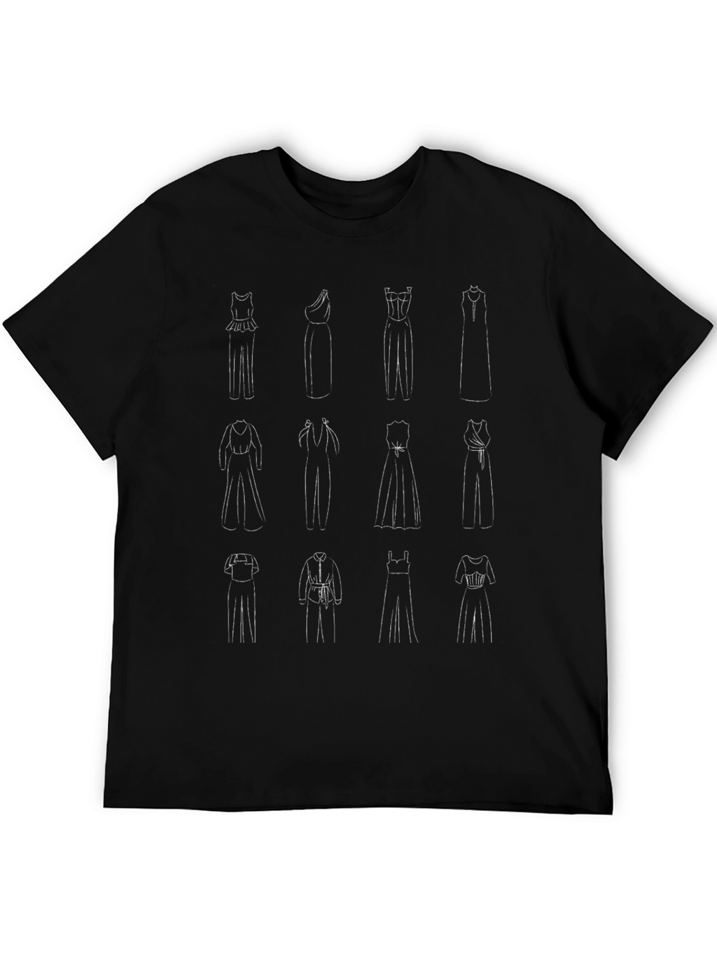 Elegant Fashion Sketch T-Shirt