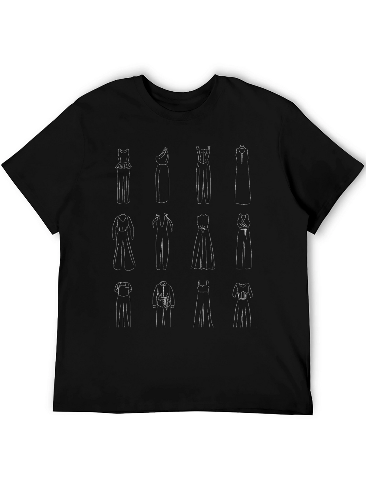 Elegant Fashion Sketch T-Shirt