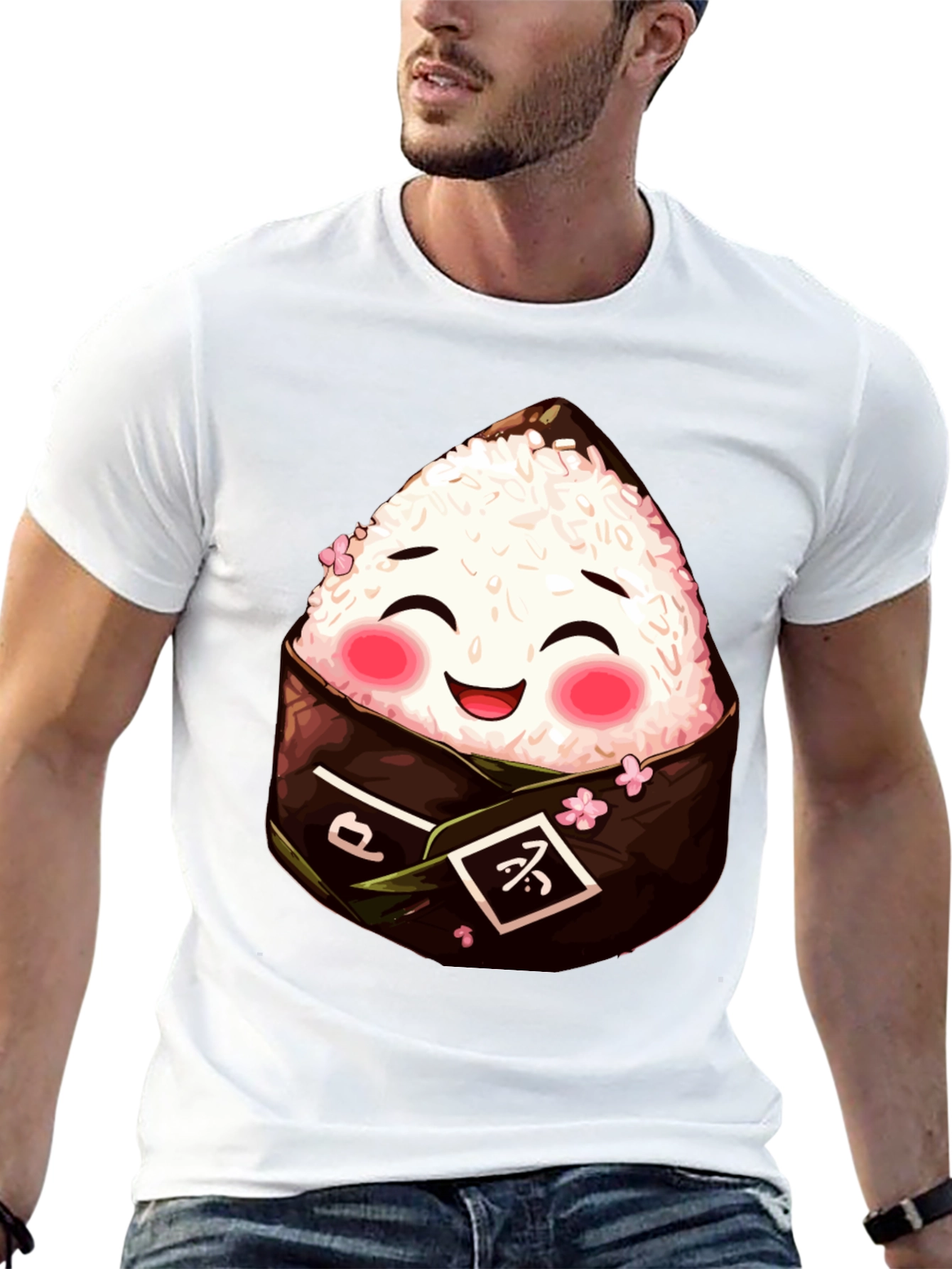 Cute Onigiri T-Shirt - Japanese Rice Ball Tee