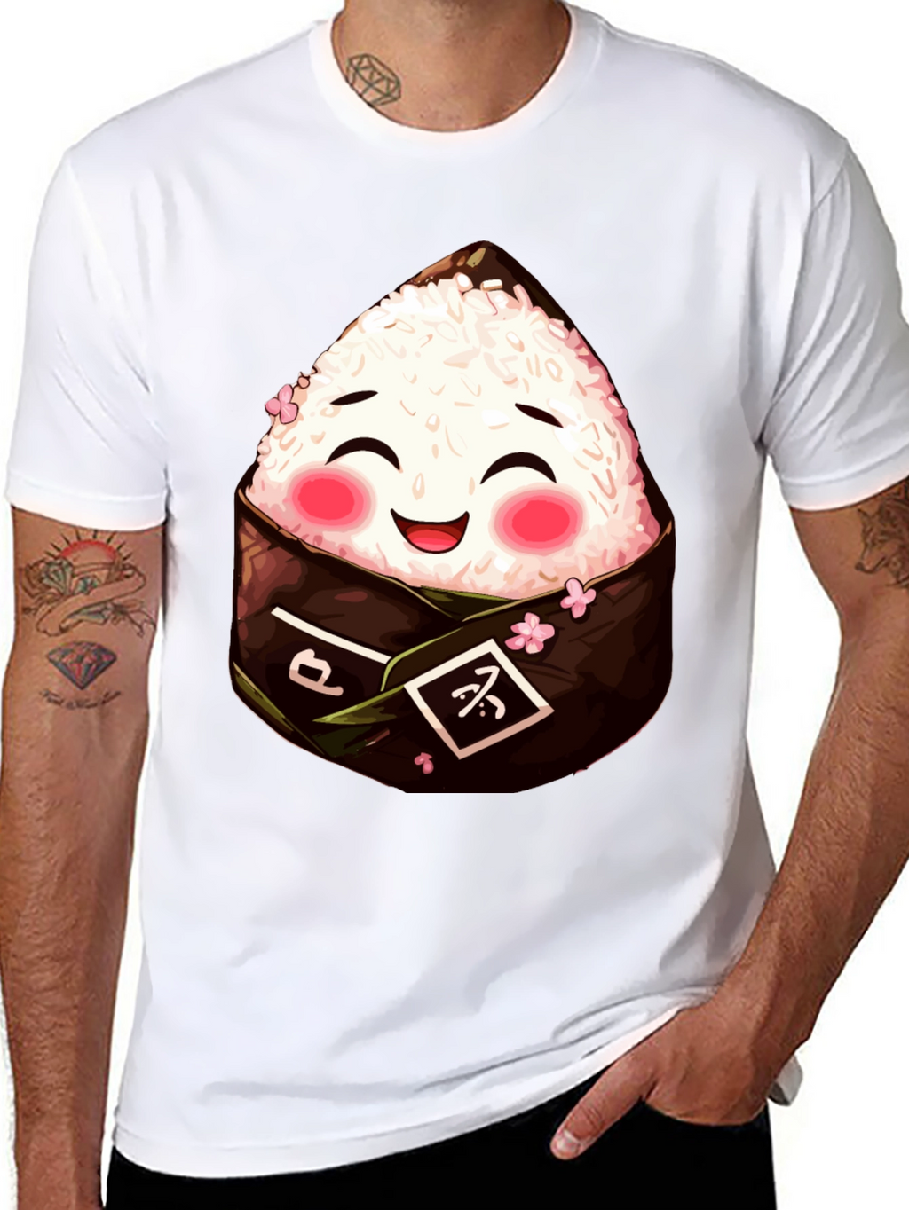 Cute Onigiri T-Shirt - Japanese Rice Ball Tee