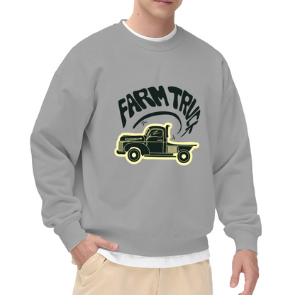Farm Truck Sweatshirt | Vintage Old Pickup Graphic Crewneck, Retro Country Farm Life Pullover Top, Rustic Trucker Gift for Men Women