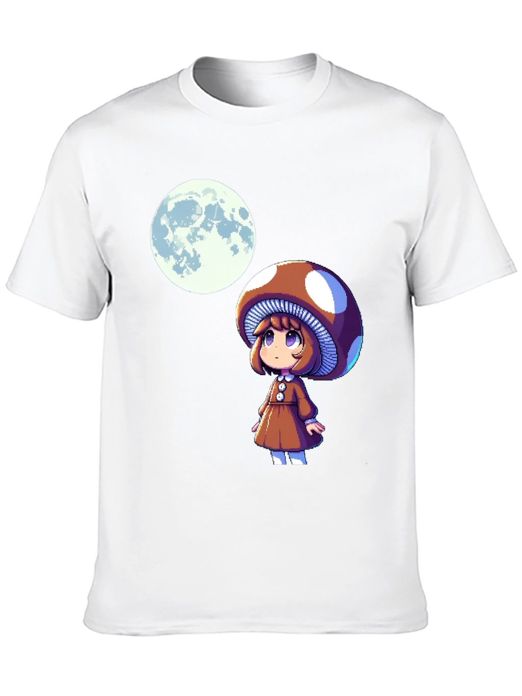 Mushroom Girl T-Shirt - Cute Anime Design
