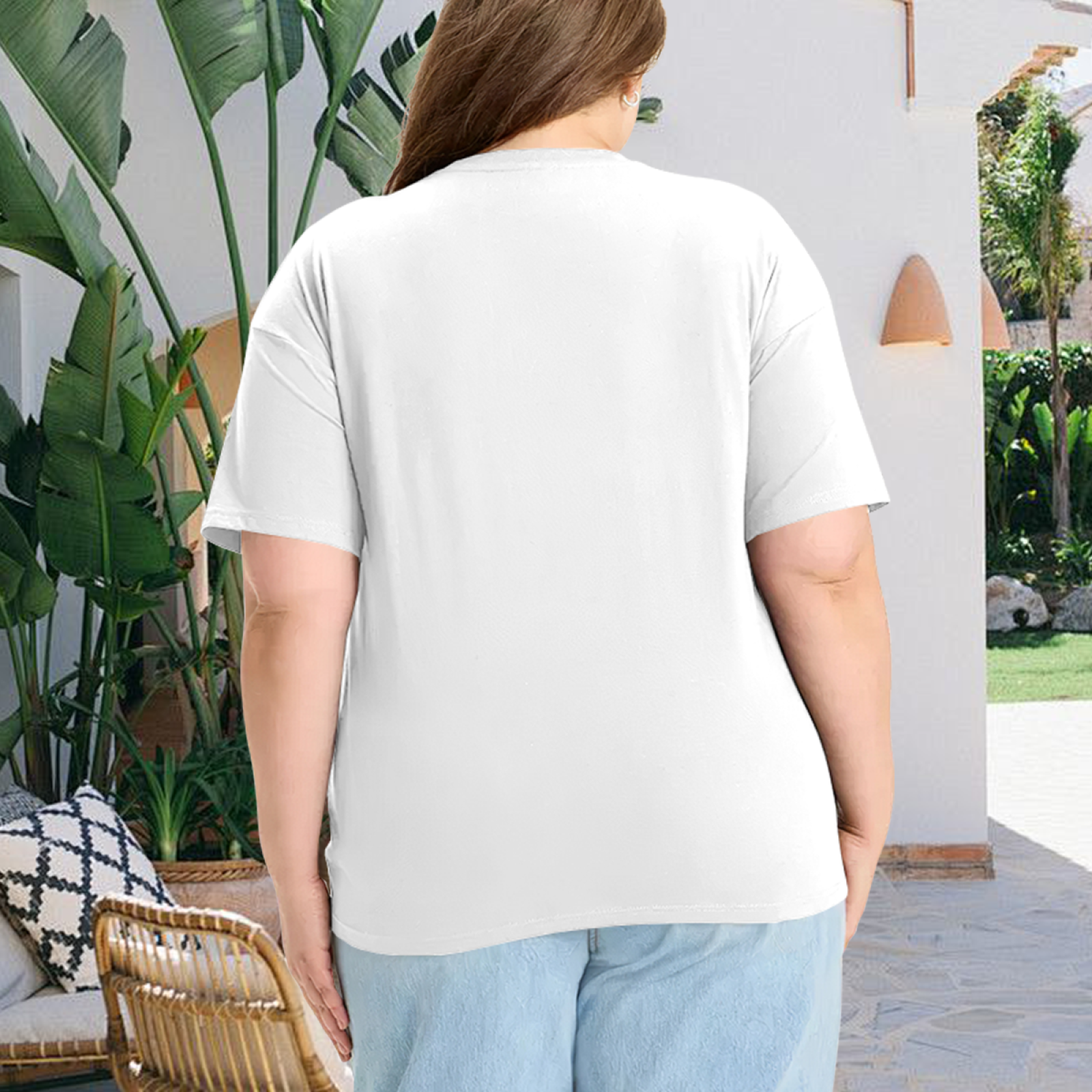 Minimal White Bow Chic Simple Casual Tee