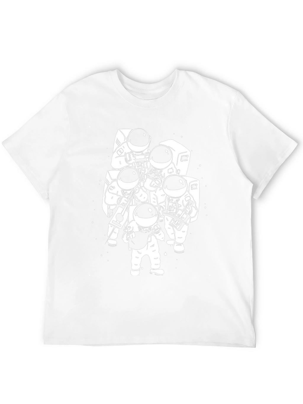 Astronaut Band Graphic T-Shirt - Black Cotton Tee