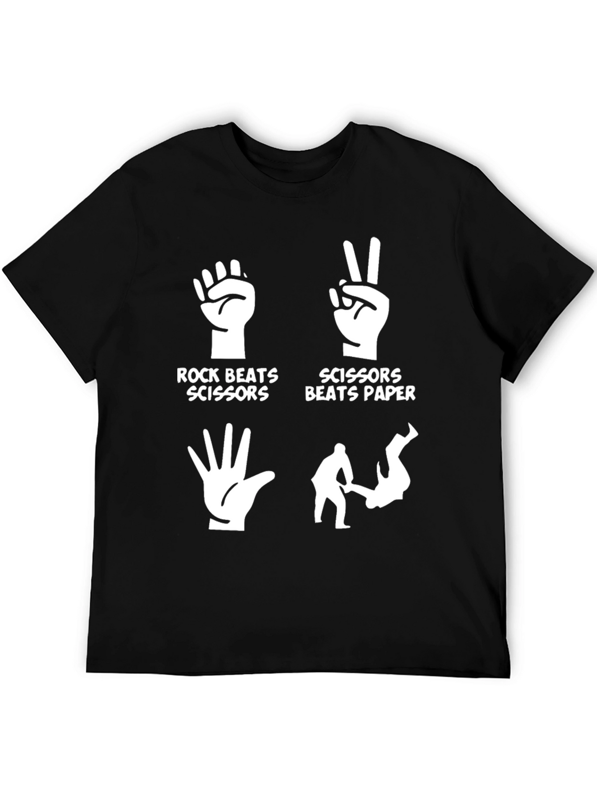 Rock Paper Scissors Graphic T-Shirt