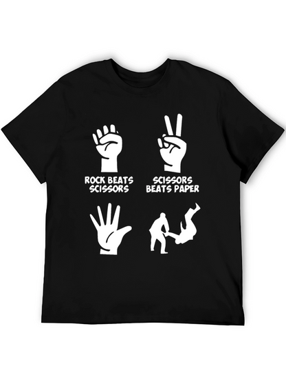 Rock Paper Scissors Graphic T-Shirt