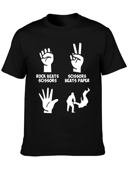 Rock Paper Scissors Graphic T-Shirt