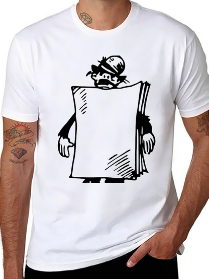 Cartoon Character Black T-Shirt
