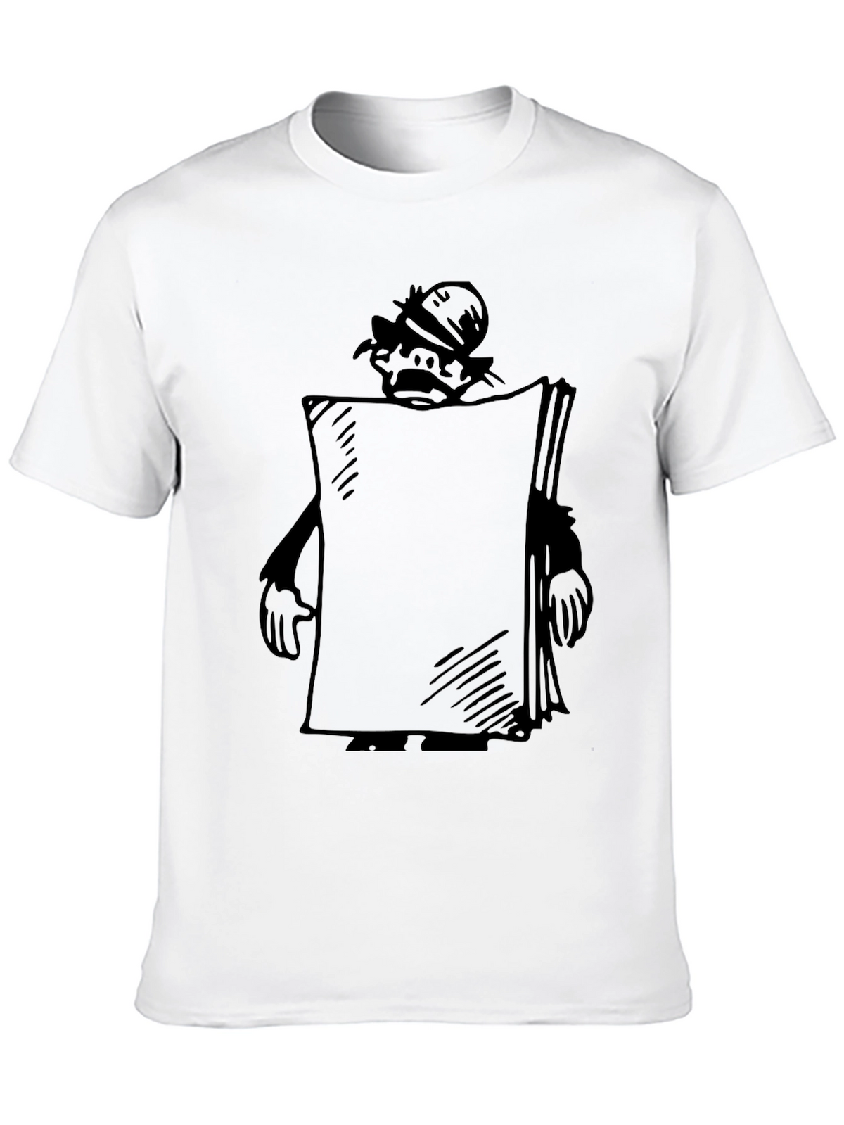 Cartoon Character Black T-Shirt