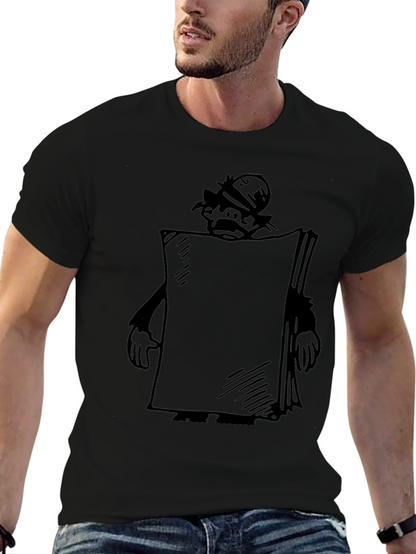 Cartoon Character Black T-Shirt