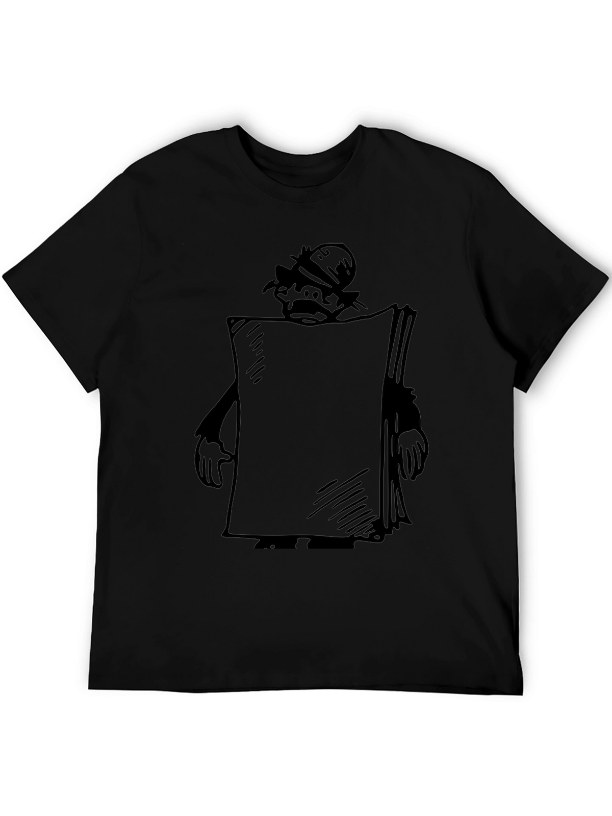 Cartoon Character Black T-Shirt