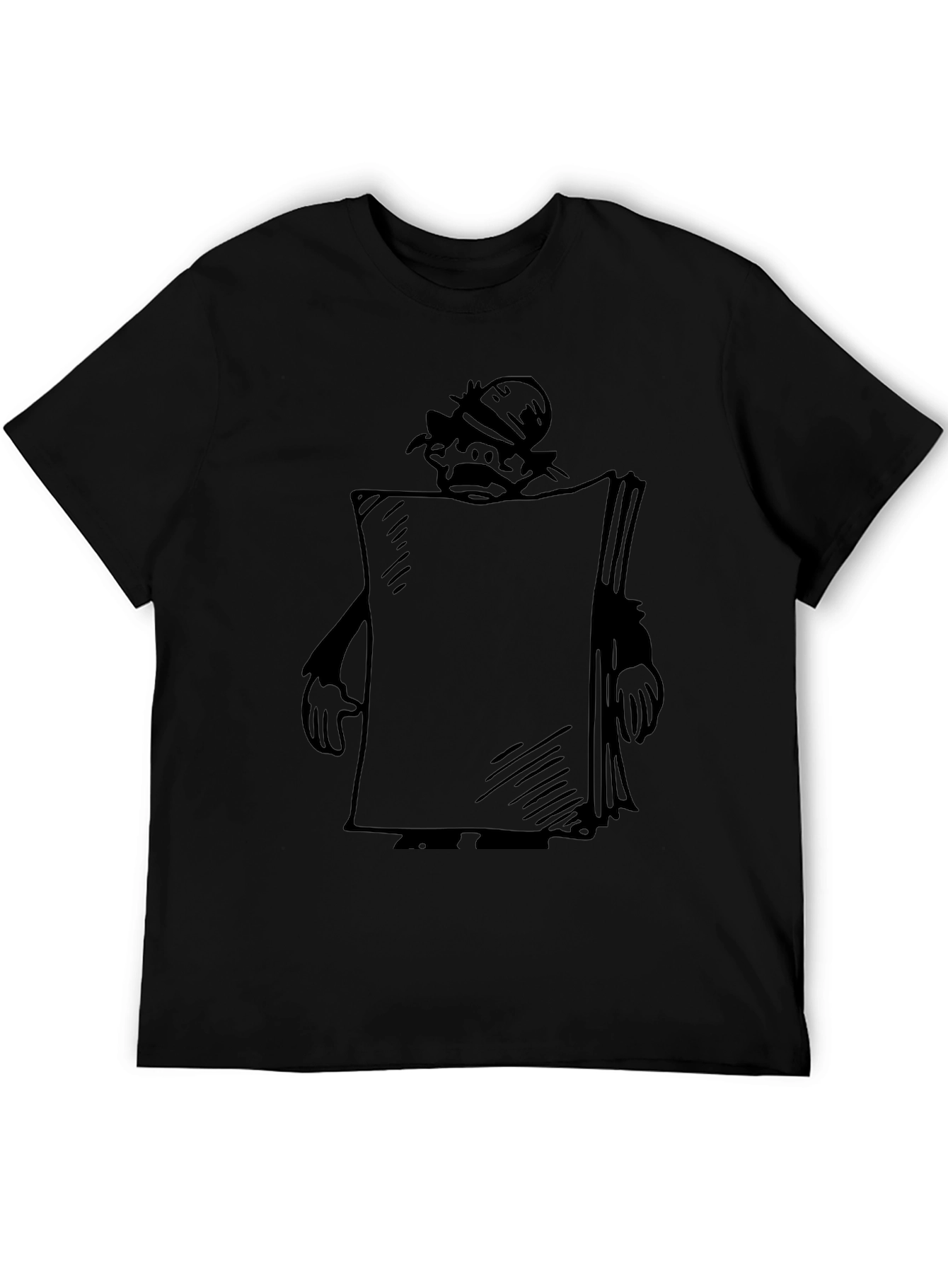 Cartoon Character Black T-Shirt