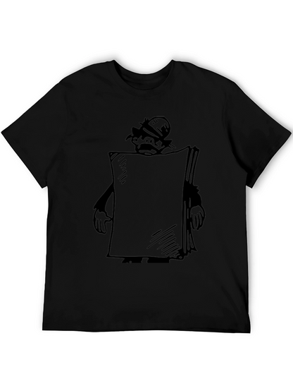 Cartoon Character Black T-Shirt