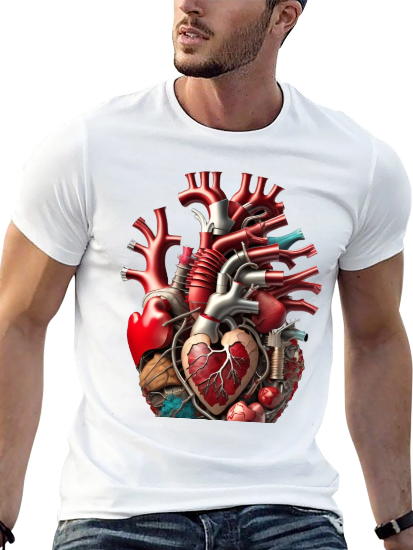 Anatomical Heart T-Shirt - Unique Graphic Tee