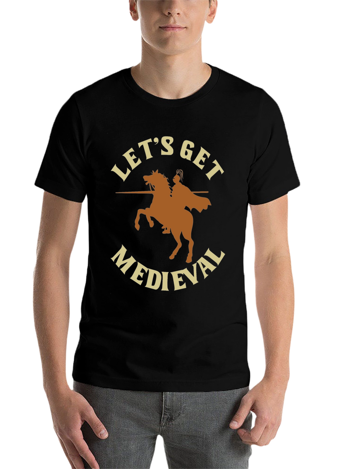 Lets Get Medieval T-Shirt - Black