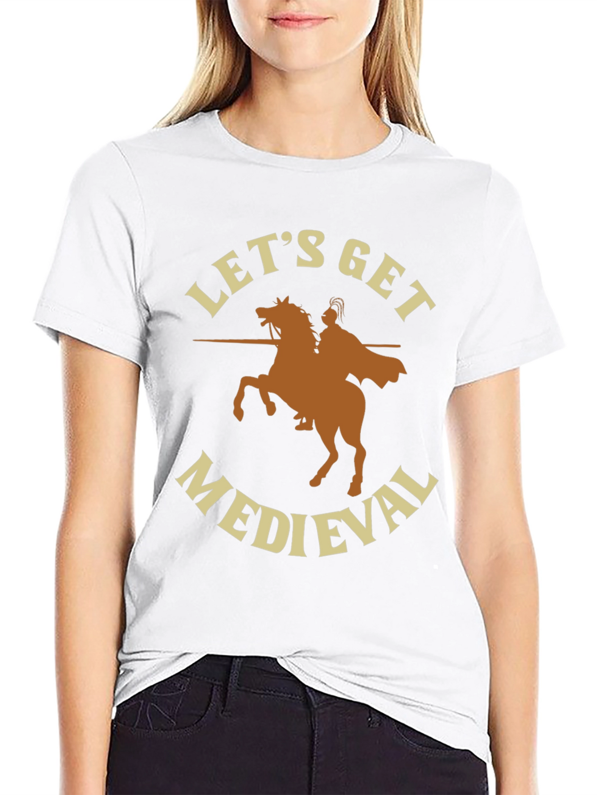 Lets Get Medieval T-Shirt - Black