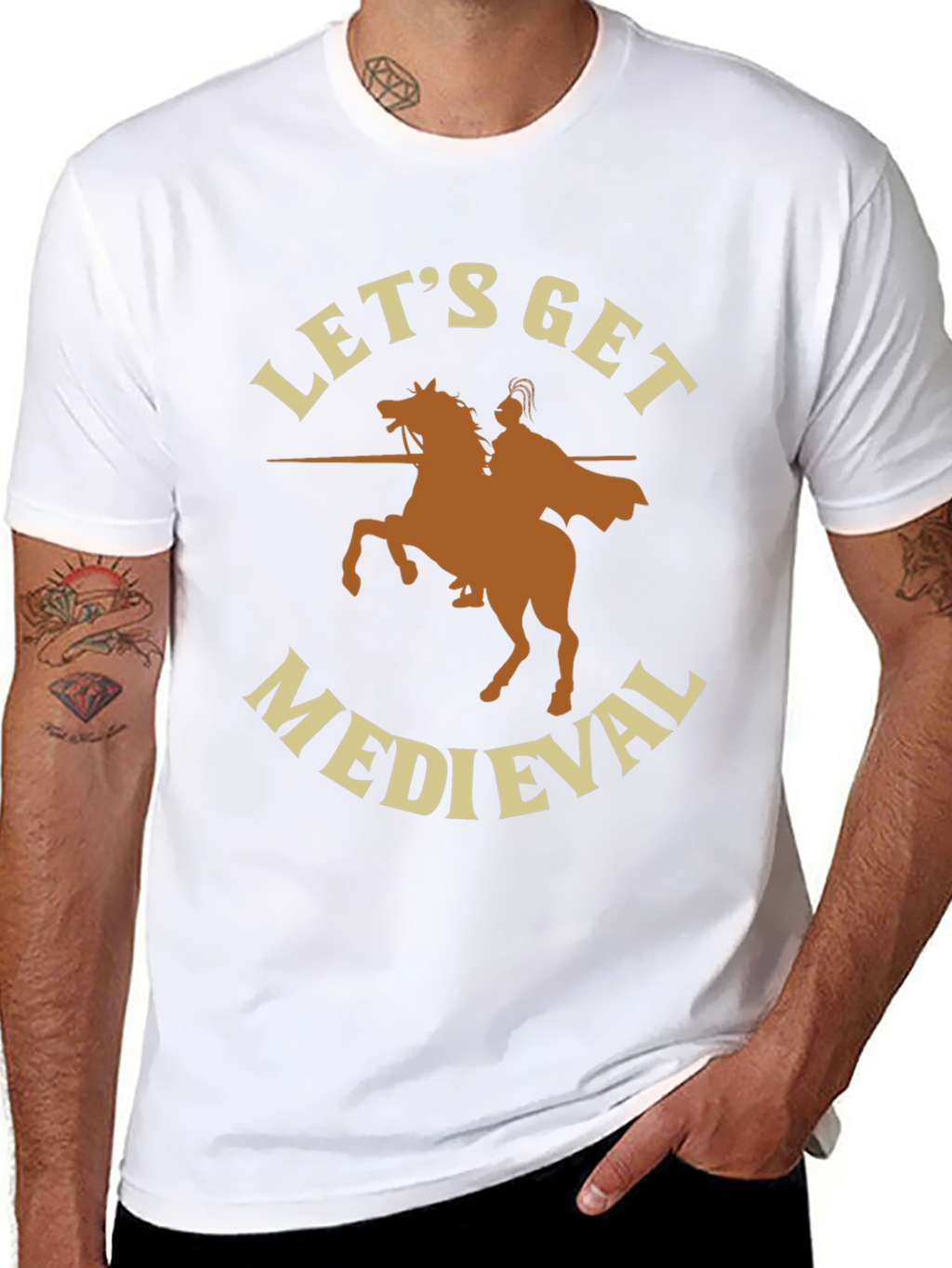 Lets Get Medieval T-Shirt - Black