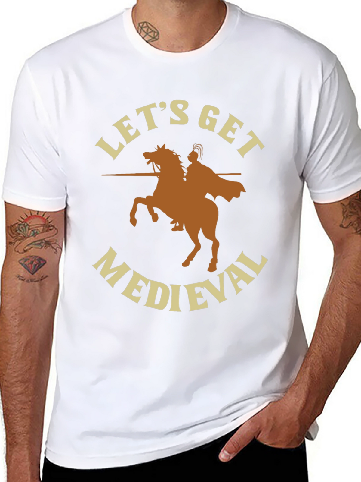 Lets Get Medieval T-Shirt - Black