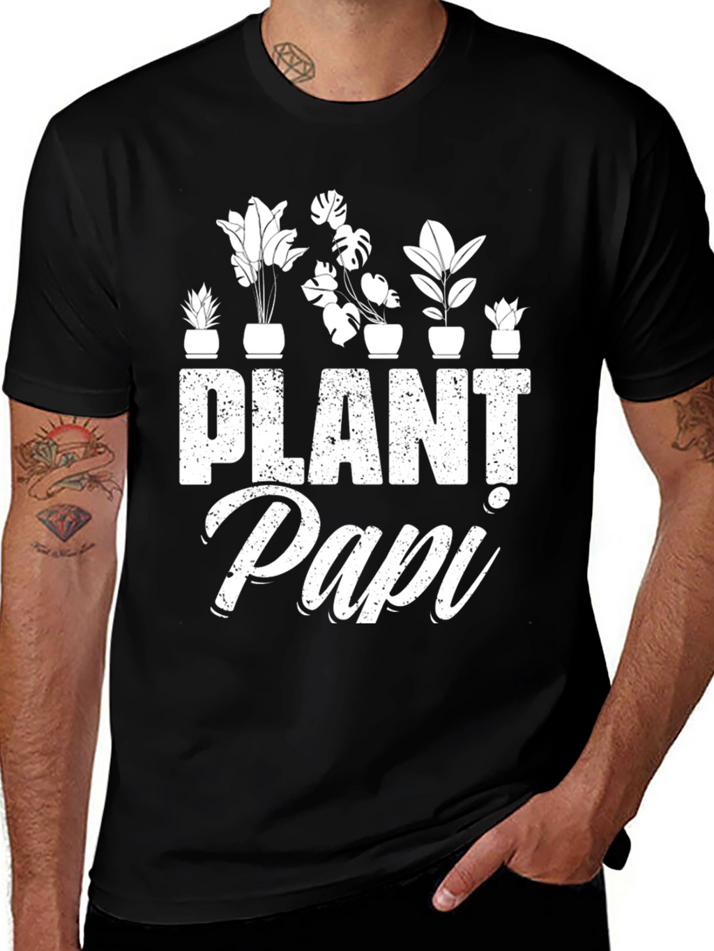Plant Papi Graphic Tee - Botanical Humor