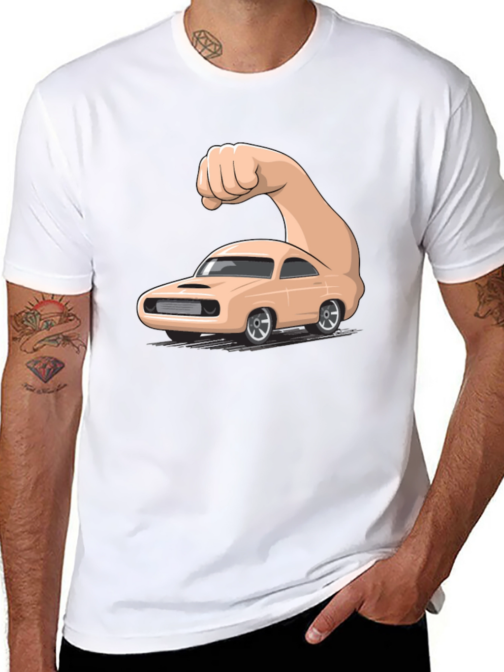 Muscle Car Graphic T-Shirt - Mens Black Tee