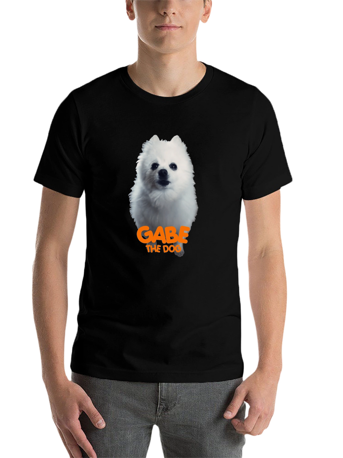 Gabe the Dog T-Shirt - Black Cotton Tee