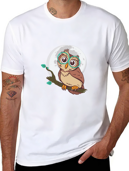 Owl Moon T-Shirt - Stylish Graphic Tee