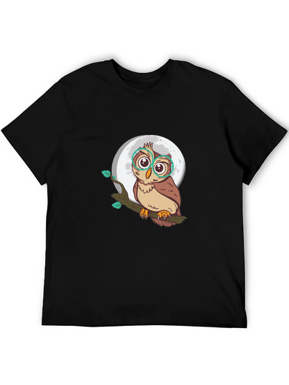 Owl Moon T-Shirt - Stylish Graphic Tee