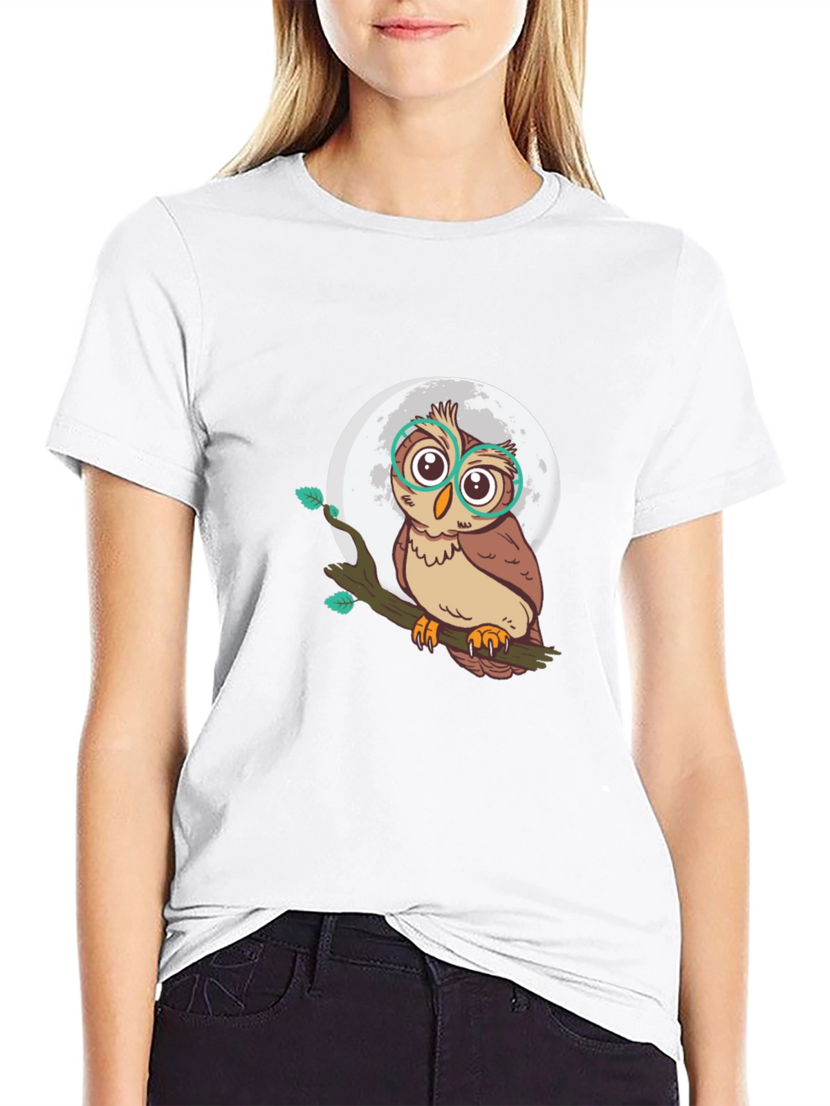 Owl Moon T-Shirt - Stylish Graphic Tee