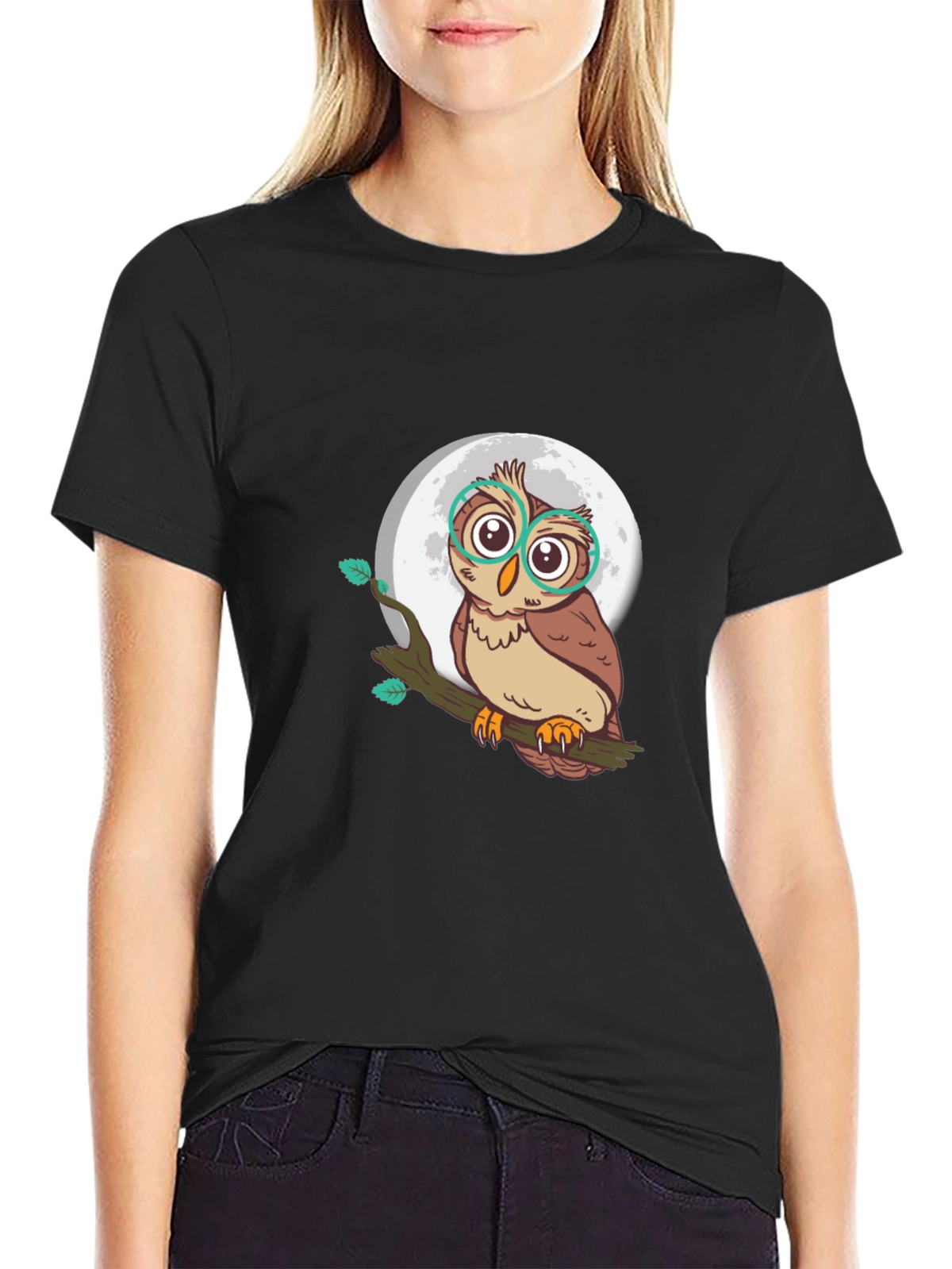 Owl Moon T-Shirt - Stylish Graphic Tee