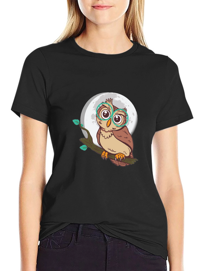 Owl Moon T-Shirt - Stylish Graphic Tee