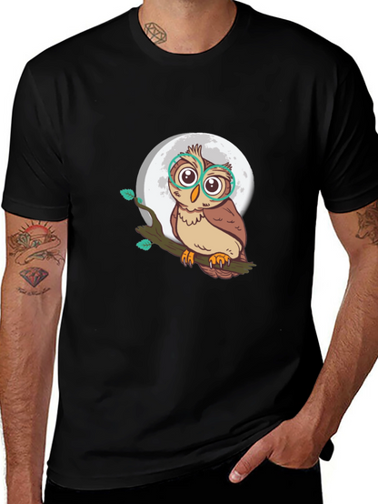 Owl Moon T-Shirt - Stylish Graphic Tee