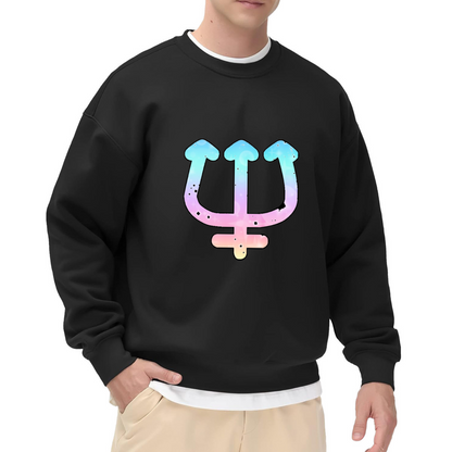 Pride Trident Gender Symbols Crewneck Sweatshirt, Inclusive Queer Equality Pullover, Pride Month Gift