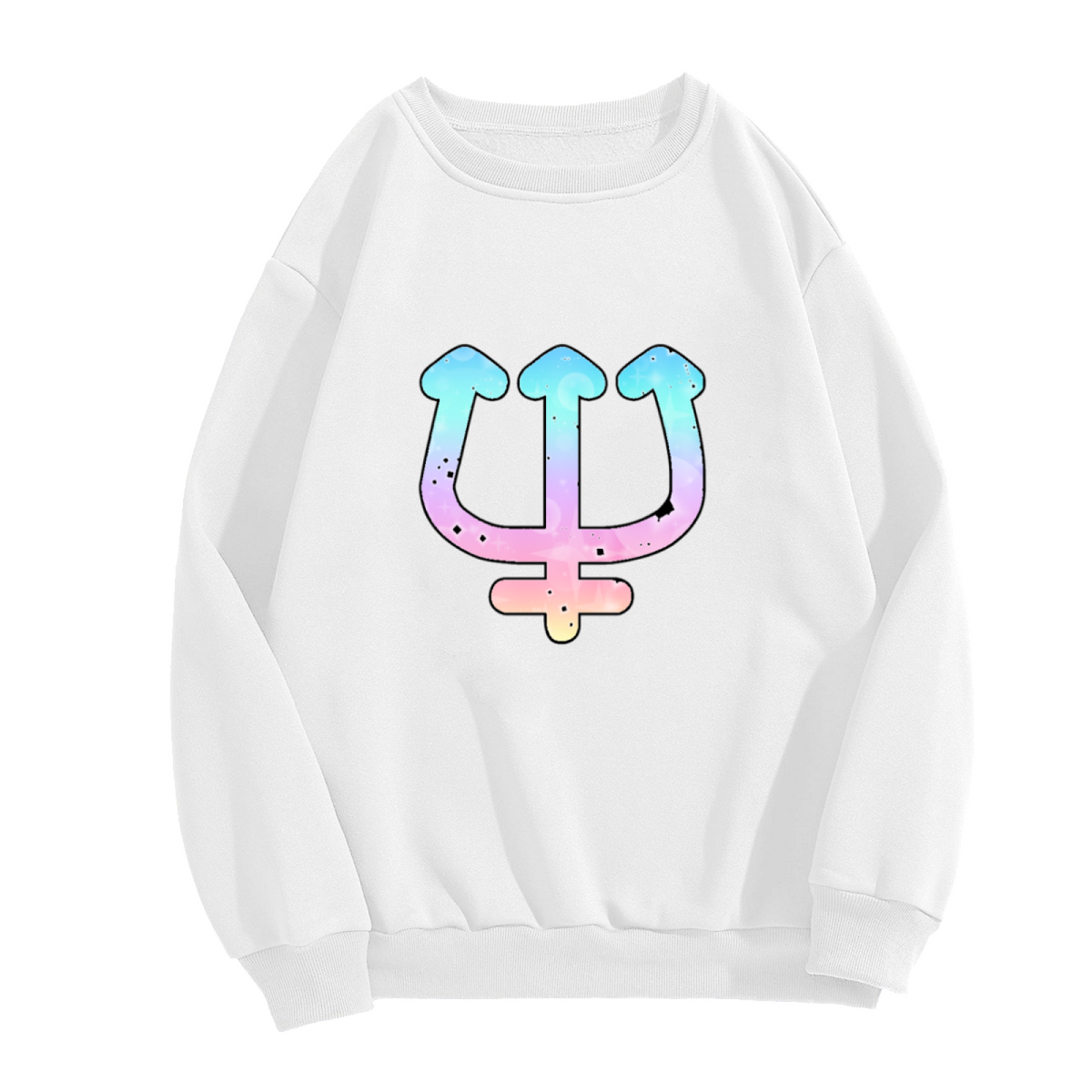 Pride Trident Gender Symbols Crewneck Sweatshirt, Inclusive Queer Equality Pullover, Pride Month Gift