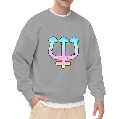 Pride Trident Gender Symbols Crewneck Sweatshirt, Inclusive Queer Equality Pullover, Pride Month Gift