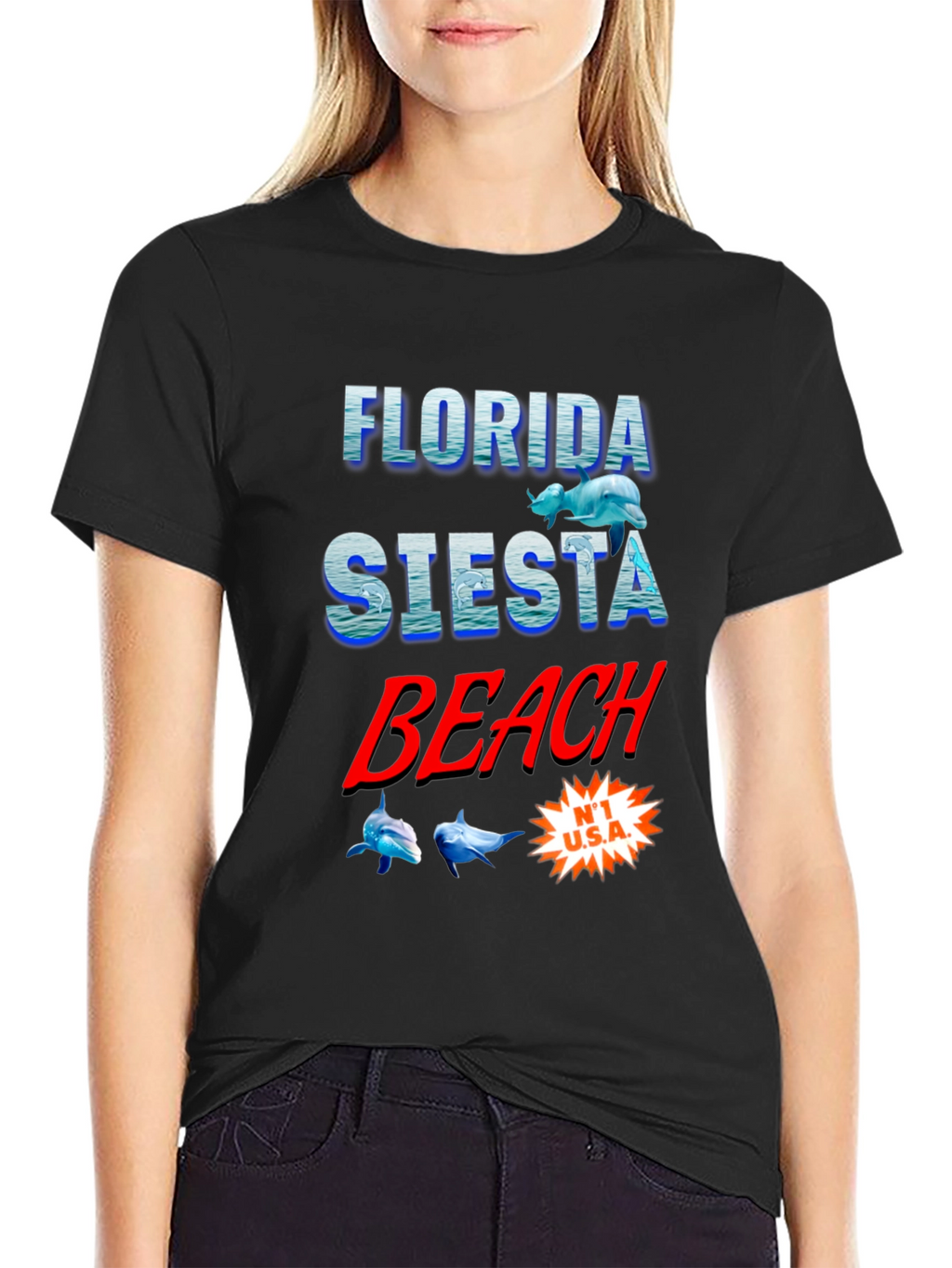 Florida Siesta Beach Graphic T-Shirt