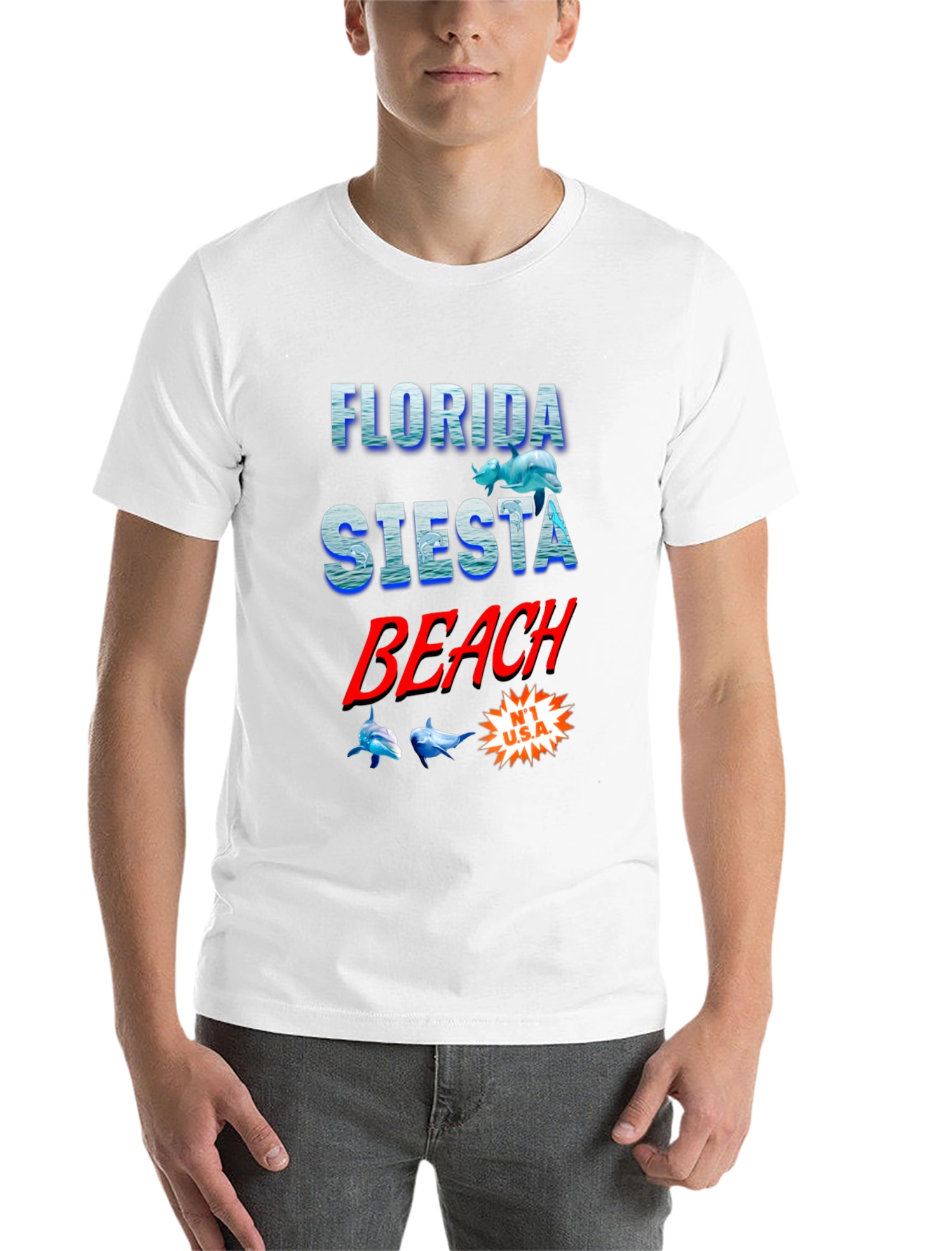 Florida Siesta Beach Graphic T-Shirt