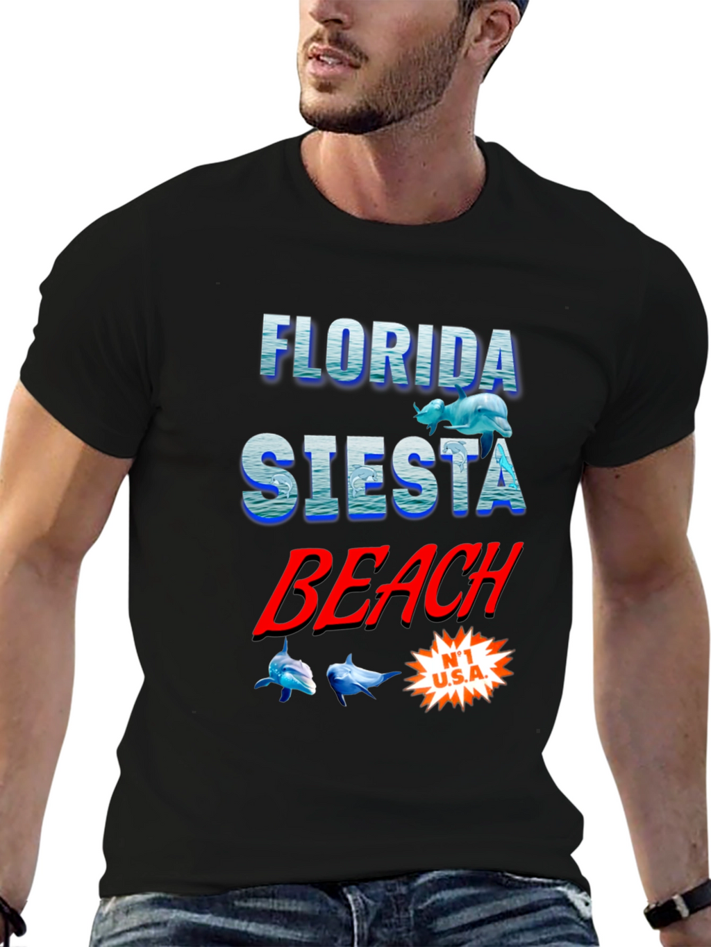 Florida Siesta Beach Graphic T-Shirt