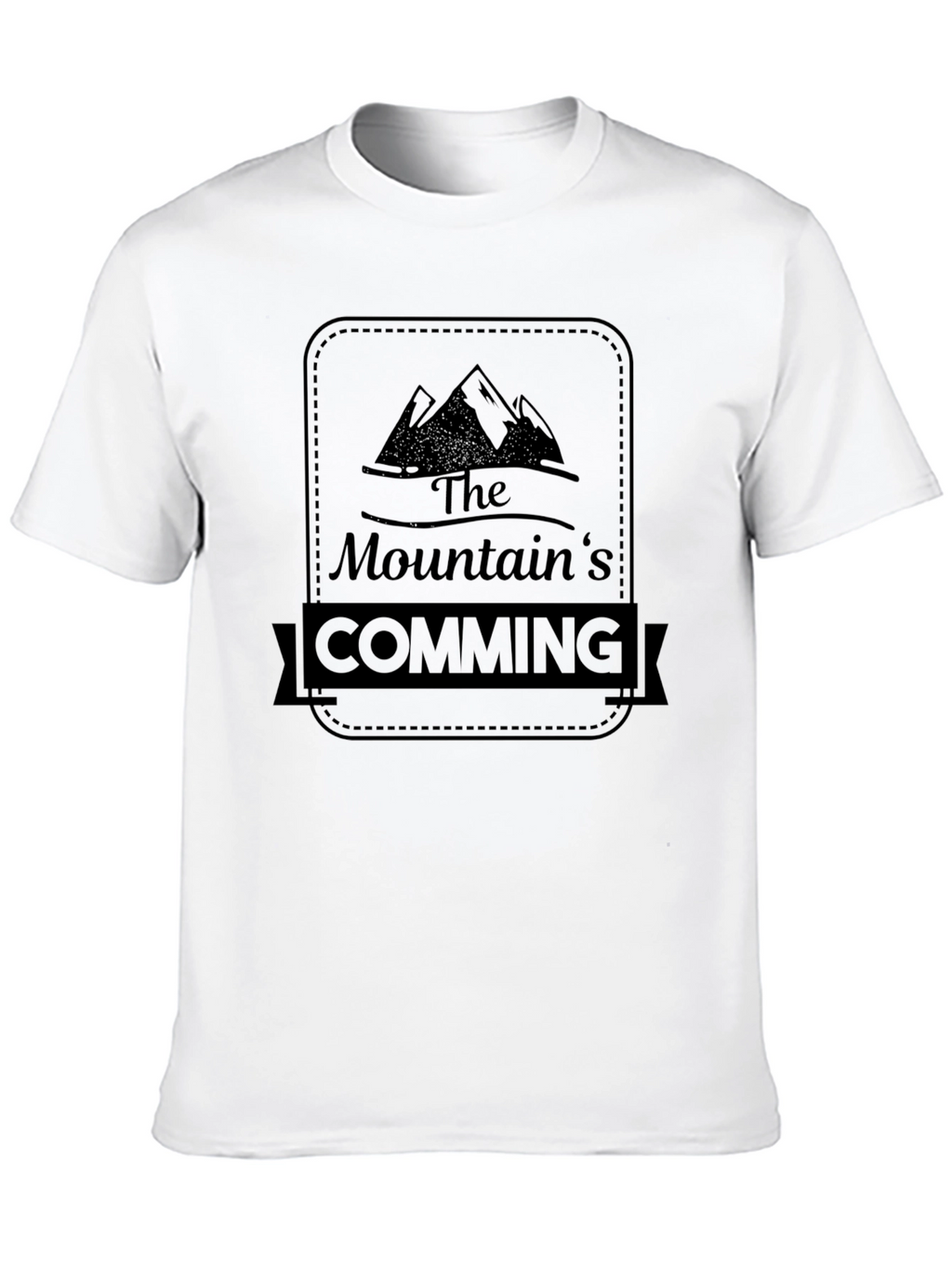 The Mountains Coming Black T-Shirt