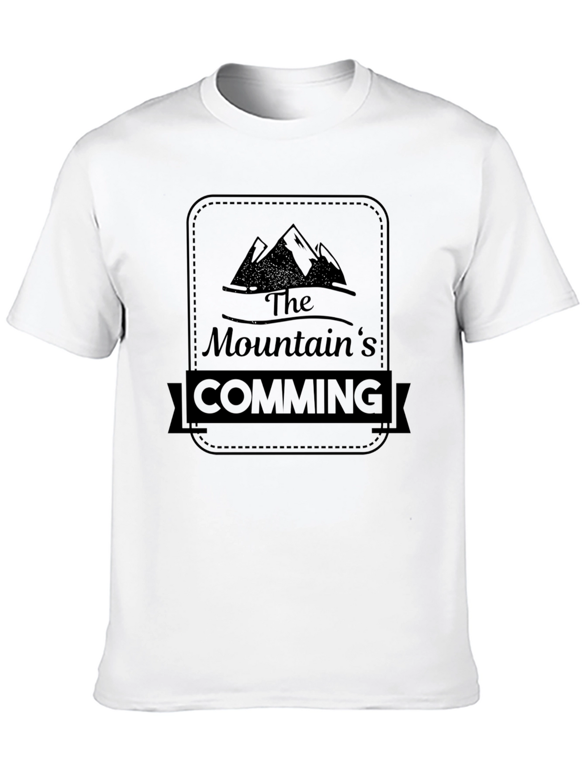 The Mountains Coming Black T-Shirt