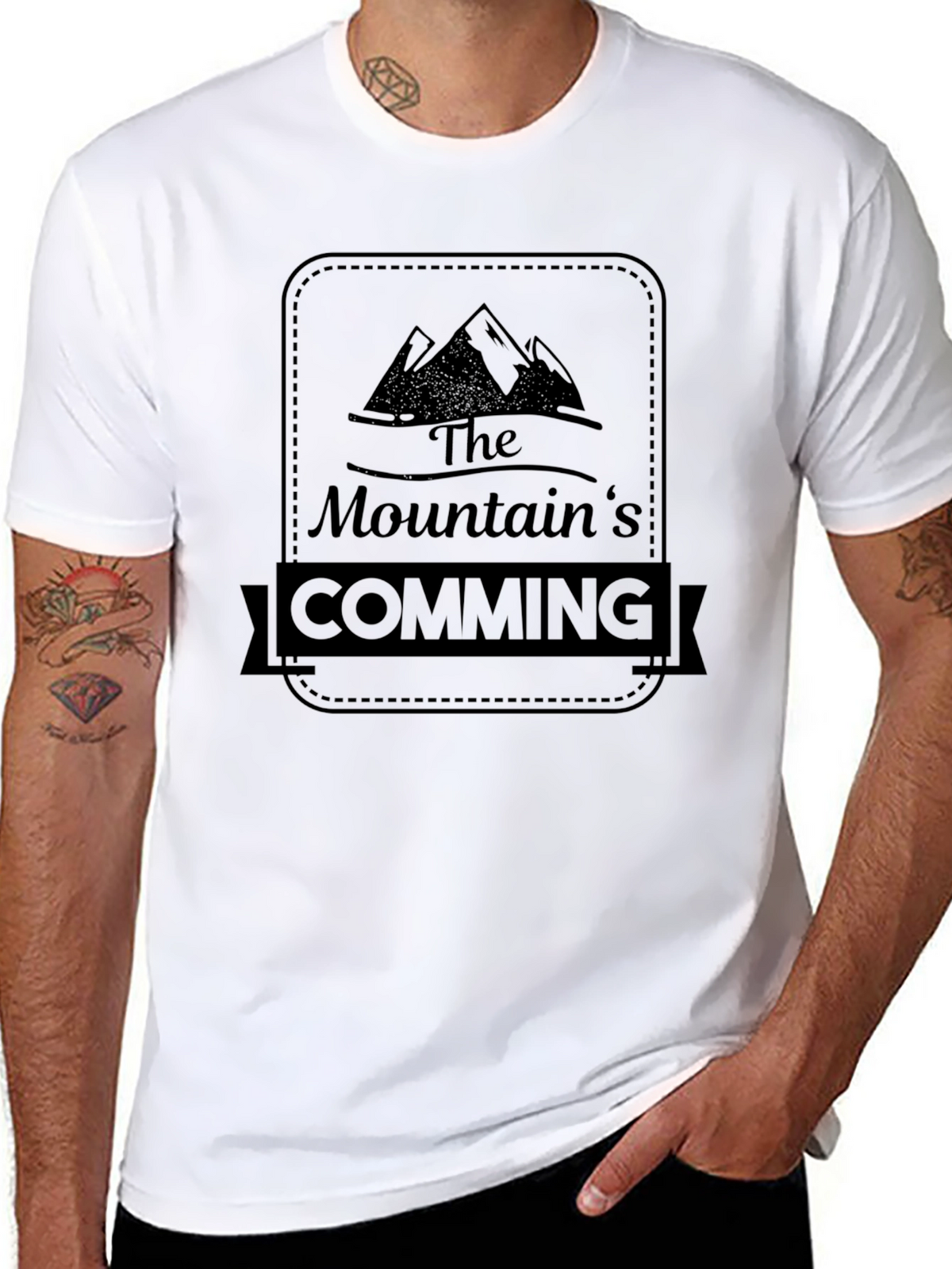 The Mountains Coming Black T-Shirt